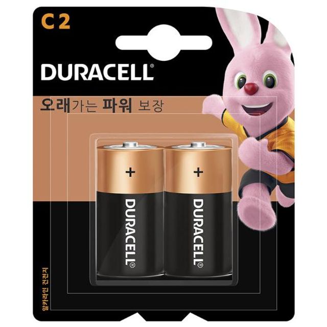 듀라셀 디럭스 알카라인 건전지 R14 C형