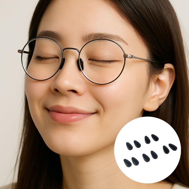 안경코받침 실리콘 블랙 10P 실리콘코받침 안경코받침패드