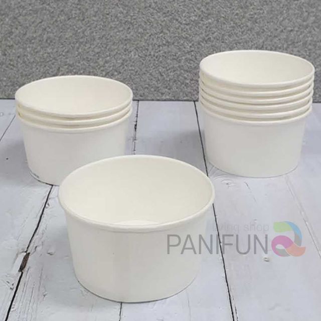 분식용기 10p 520ml 종이그릇 컵그릇 컵밥용기 종이용기 닭강정용기