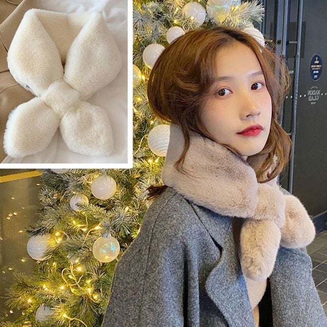 데일리페이크퍼머플러 예쁜목도리 여성목도리 따뜻한목도리
