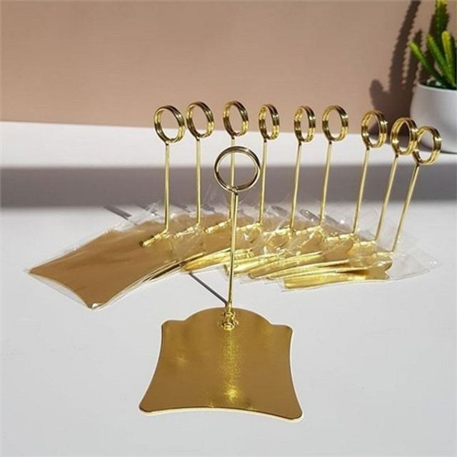 가격표 스탠드 테이블 가격표 클립형 메탈 홀더 카페 명패 디스플레이 메시지 안내판 결혼식 전시회 네임택