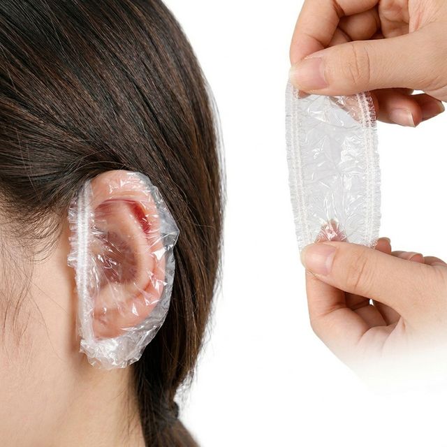 혜명몰 일회용 귀덮개 500매 미용실 염색 방수 귀비닐 이어캡 염색귀덮개 염색할때귀마개 염색귀커버 염색