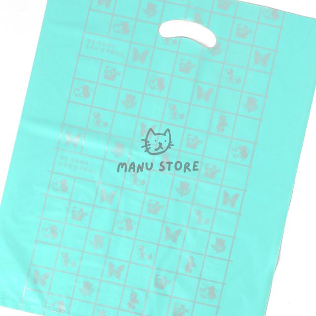책봉투 비닐봉지 100p 양장비닐봉투 민트 40x50cm