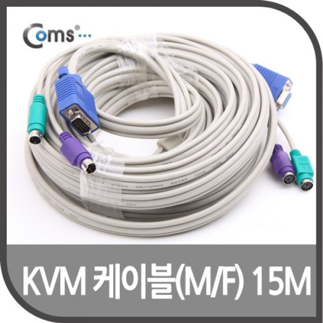 Coms KVM 케이블 연장 15M M F