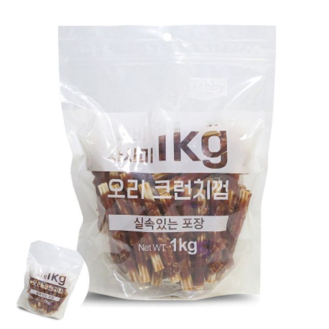 강아지영양간식 강아지닭고기간식 강아지 간식 사사미 오리 크런치껌 1kg