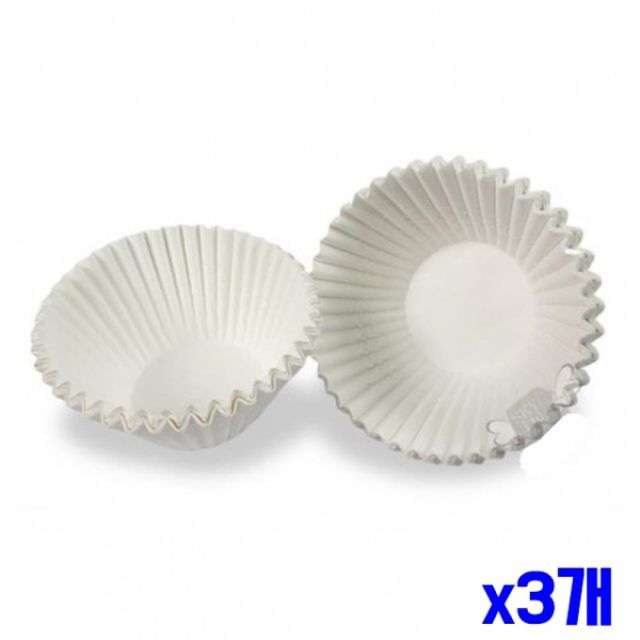 WL 베이킹용 화이트 머핀컵 대 x3개 제빵컵 베이킹용품