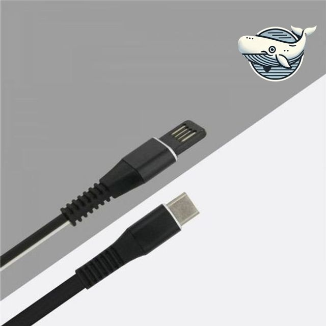 양방향 USB 케이블 흑백 고속 데이터 전송