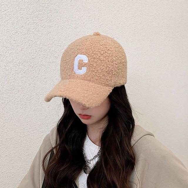 남성 여성 패션 모자 귀여운 뽀글이 스펠링 볼캡