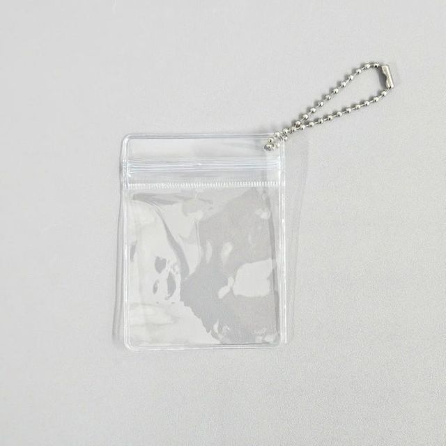 지퍼백 투명 볼체인 10개입 만들기 6x8 세트 액세서리 재료 미니 pvc 부자재