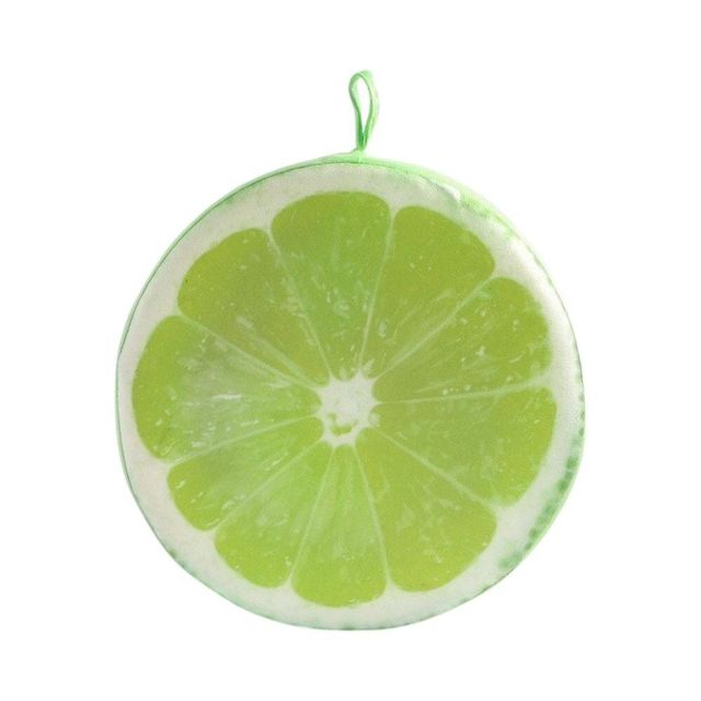 프루츠 원형방석 (라임 36x7cm)