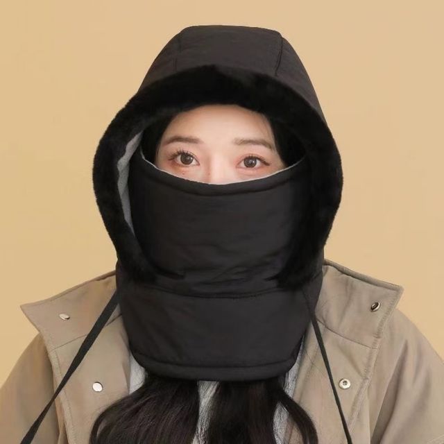 방풍 후드워머 패딩 귀달이모자 군밤모자