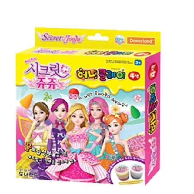 허니클레이 4색 점토세트 점토놀이 공주만들기 컬러점토
