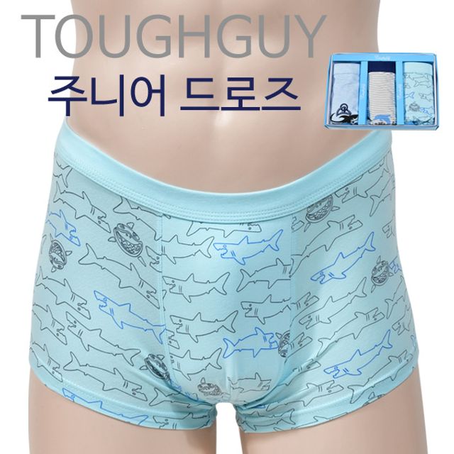 청소년 중학생 주니어 남드로즈 팬티 3매입 속옷