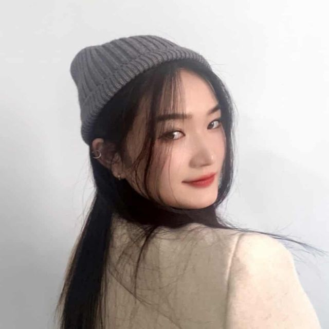 여성 숏비니(그레이) 캠핑비니 겨울비니모자