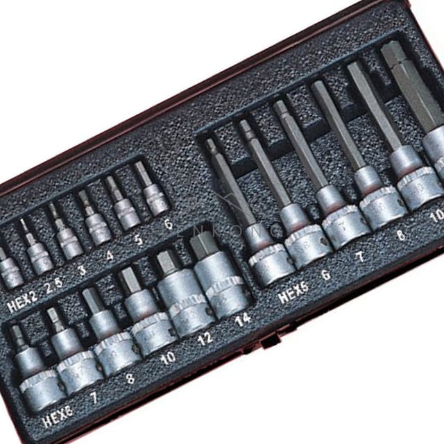 복스알 복스연결대 육각비트소켓세트 SB-HBSS18 1SET