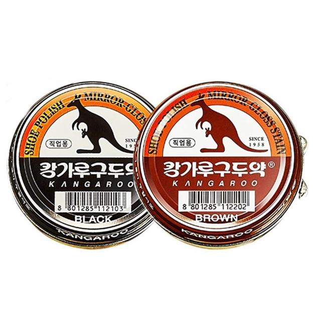 캉가루 고광택 구두약 검정 브라운 세트 신발 관리
