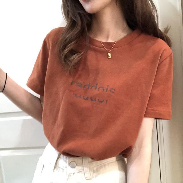 빈티지 레터링 반팔 티셔츠 BI-A200170 랍슨유통