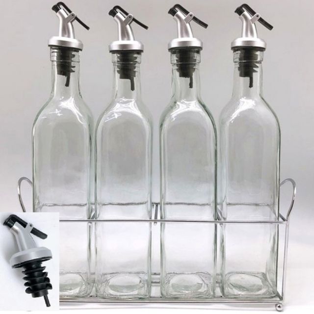 글라스 오일병 500ml 4P세트 들기름병 식용유병
