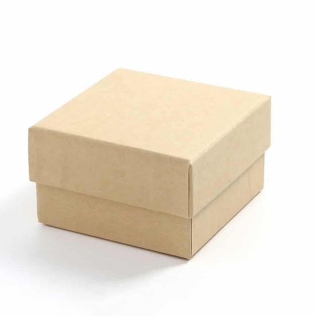 선물상자(9.5x9.5cm) (크라프트) 소형종이상자 소형선