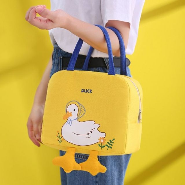 소풍 보냉 도시락 가방 피크닉 오리 어린이집 캐릭터