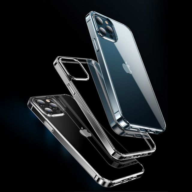 Linkvu 아이폰 슬림핏 심플 투명 젤하드케이스 iPhone