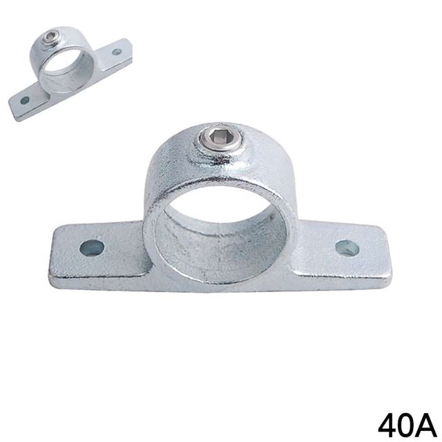 다용도 파이프클램프 40A 48.3mm 실버 파이프부속 각관브라켓 각파이프조인트 각파이프클램프