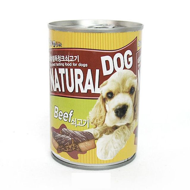 바이앤펫 내추럴 청크 400g 소고기 캔 - 고단백 반려동물 영양식