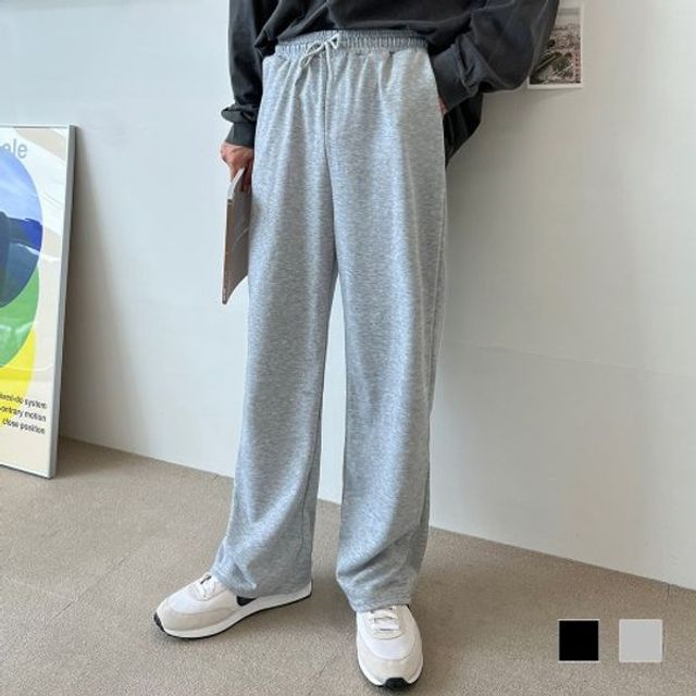 데일리 남자 와이드 바지 밴딩 팬츠 츄리닝 3컬러