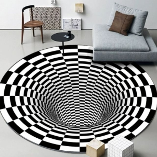 홀인3D입체착시매트(100cm)러그