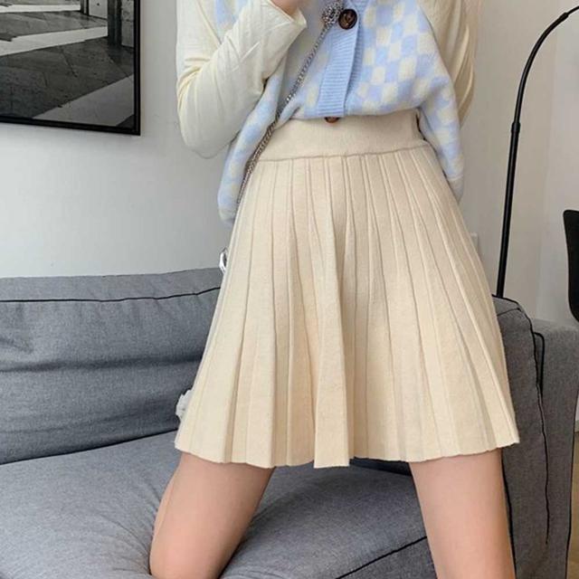여자 20 대 소개팅 미팅 룩 코디 주름 미니 스커트