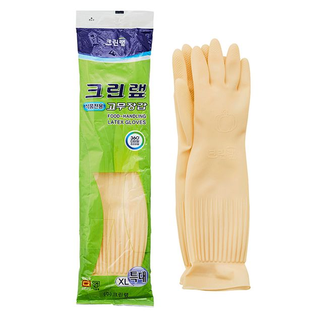 크린랩 식품전용 고무장갑 특대형, 요리 위생 장갑
