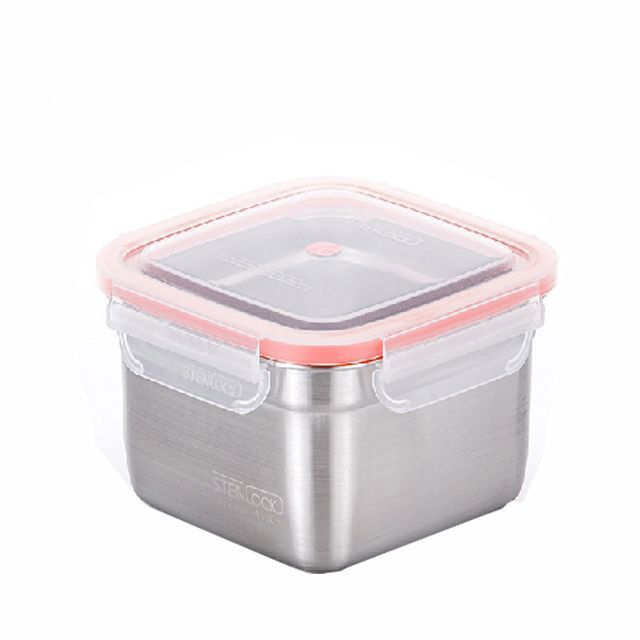 사각 스텐반찬통 스텐밀폐용기 1000ml