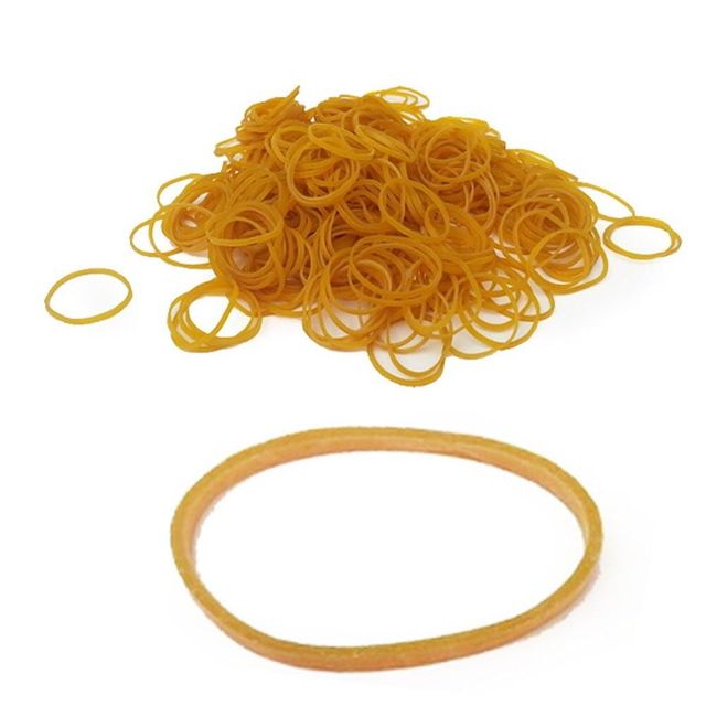 노란고무줄 70x3mm 굵은고무줄 300g 벌크 고무밴드