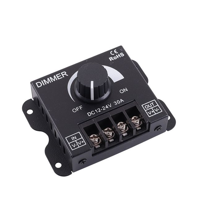 전원 컨트롤러 조광기, DC 12-24V 30A 디머