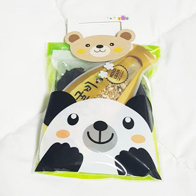 어린이집생일선물 답례품 1개 하트미역 기장미역 플로랜스반달상자손잡이 토끼 남자 입학 여자