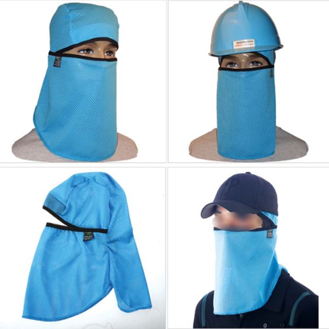 안전모그늘이 작업모자 가리개 두건형 땀패드 100개