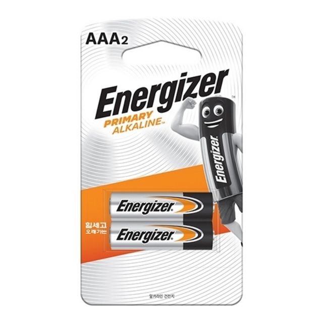 혜명몰 에너자이저 프라이머리 알카라인 건전지 AAA E-LR03 1.5V 2개입 - 조 (1개입) 시계건전지 AAA건전지
