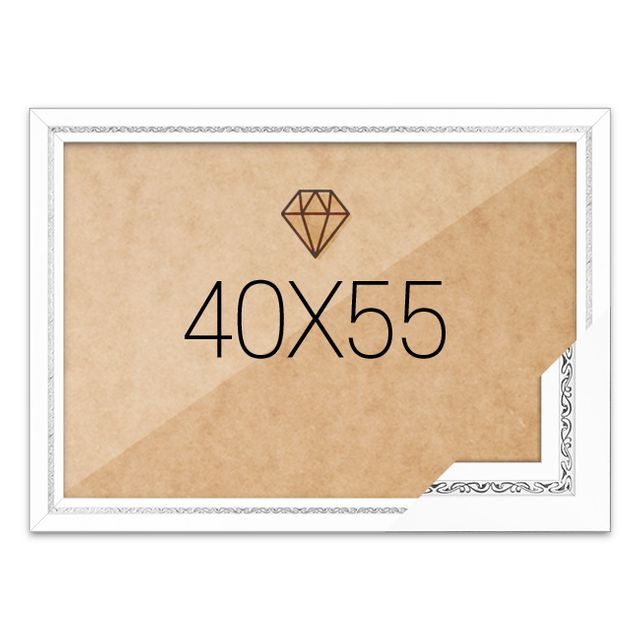 보석십자수액자 40x55 고급형 그레이스 화이트