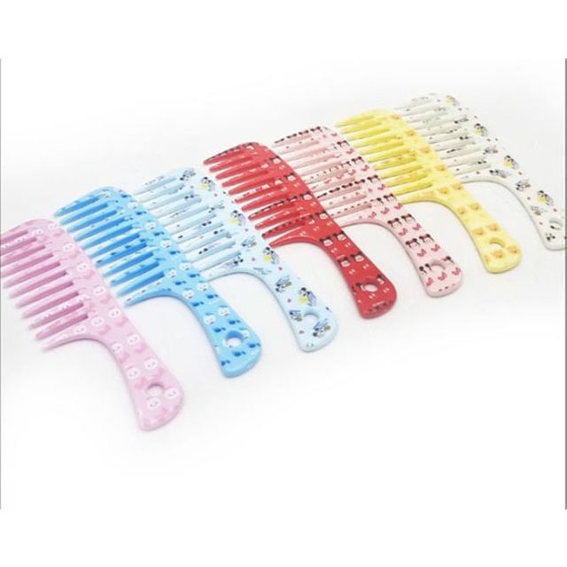 미니마우스 헤어빗 도끼빗, 14cm 가르마빗 머리빗 랜덤