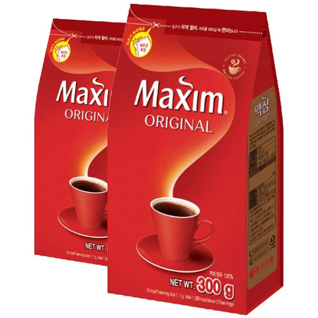 맥심 오리지날 커피 리필 300G x 2개