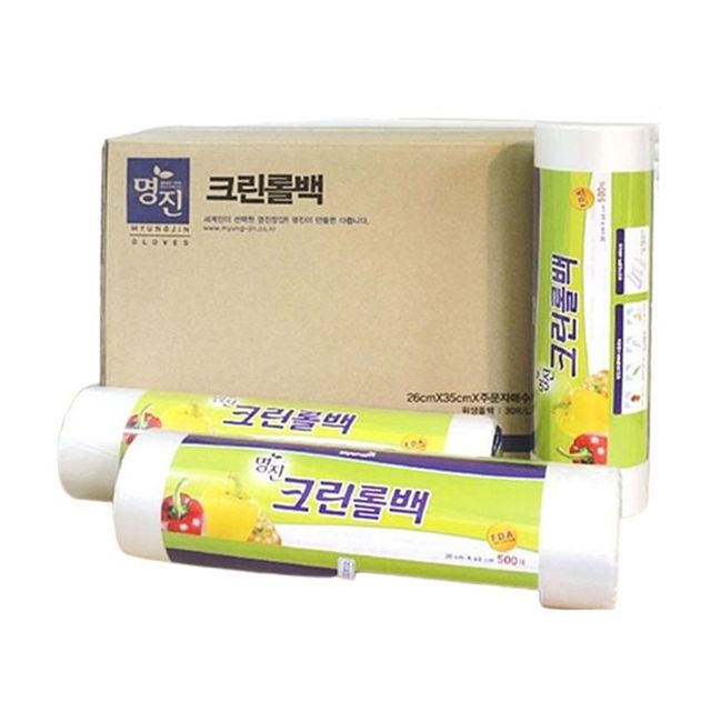 명진 크린 롤 위생백 25x35 500매 위생팩