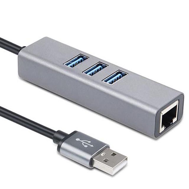 USB 2.0 허브 랜카드 USB 3포트 3Port LAN RJ45 10 10
