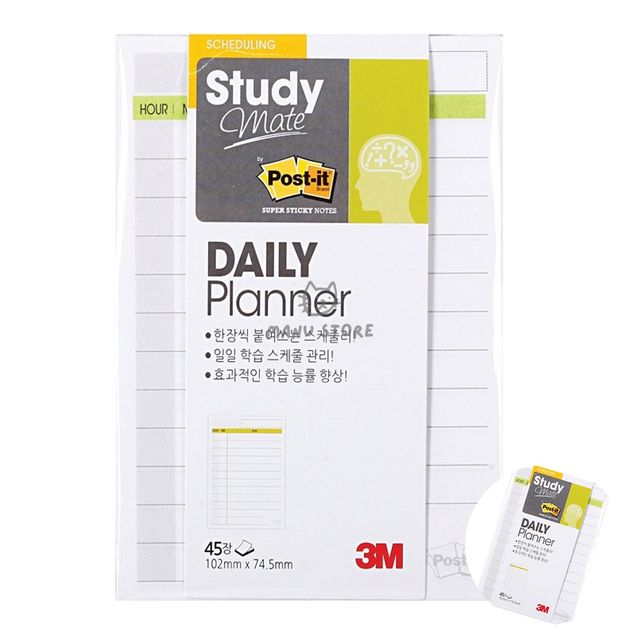 호텔메모지 메모장 포스트잇 스터디메이트 데일리 플래너 102x74.5mm 45매