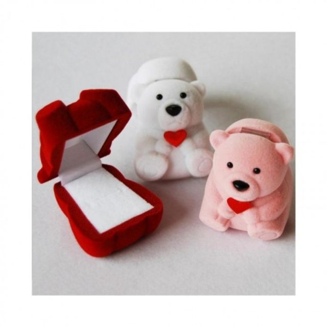 곰 보석상자 벨벳 주얼리 보관함