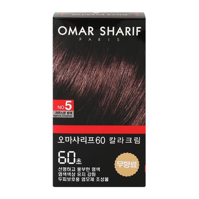 선명하고 풍부한 염색 칼라크림 5호 자연스런 밤색