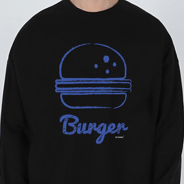 키밍 BURGER 티셔츠 음식 햄버거 맨투맨 남녀공용
