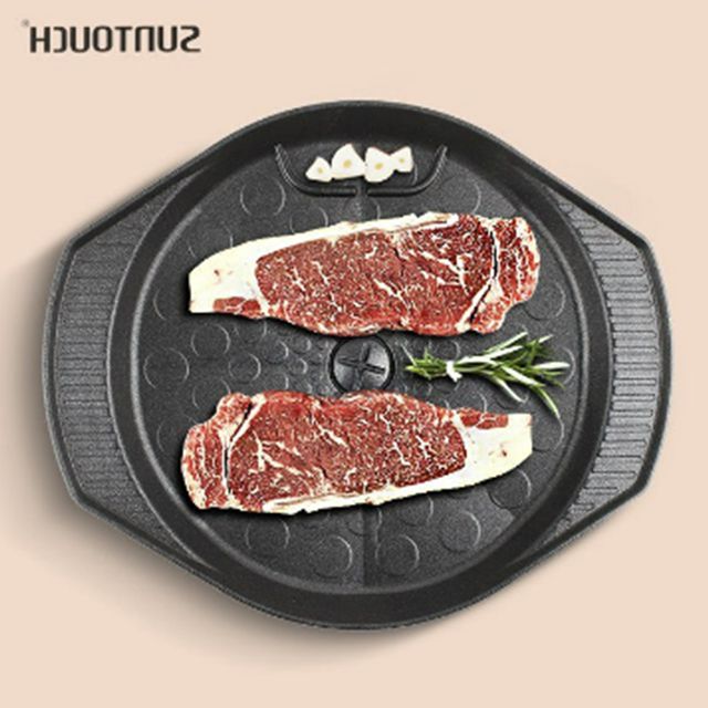 소고기불판 가정용 삼겹살 돌판 업소용 철판 고기판 - 원적외선 구이 효과