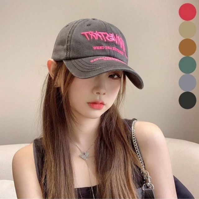 볼캡 모자 빈티지 남녀 아메리칸 야구모자 워싱 레터링