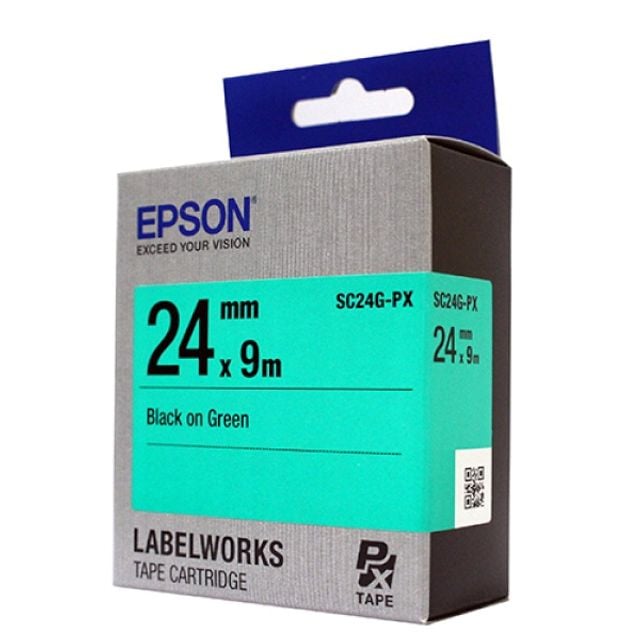 EPSON 라벨프린터리본 SC24G 녹색 흑문자 정품 소모품