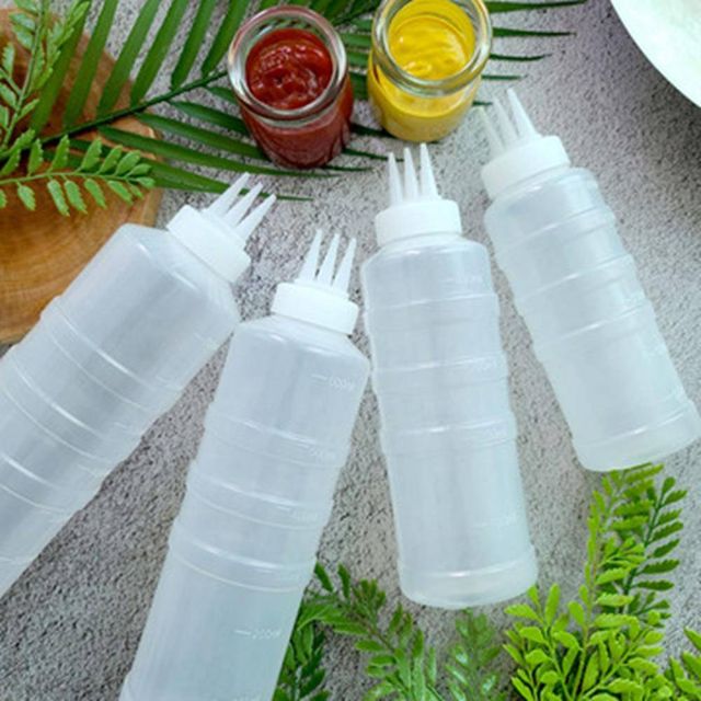 TBZ 잘라쓰는 양조절 3구 중형 소스병 400ml 조미료용기
